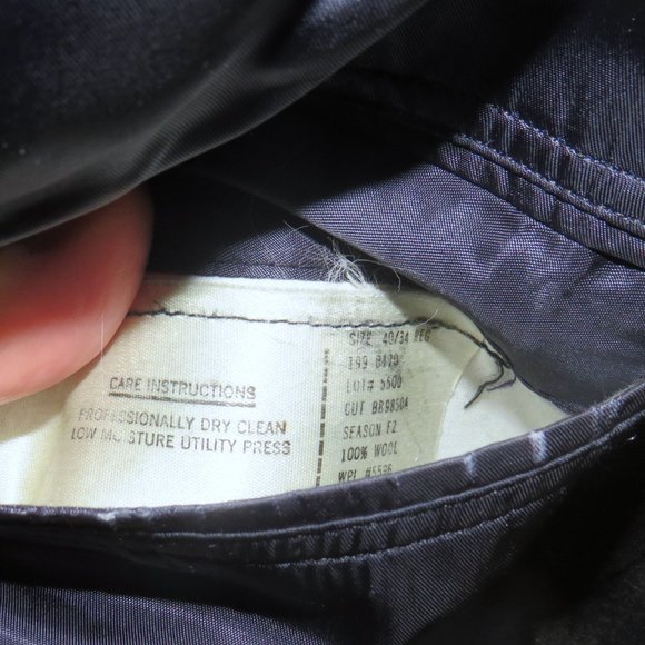 Brooks Brothers Makers Vintage Gray Herringbone Three Roll Two Suit 40R - Picture 14 of 15